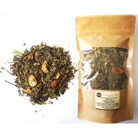 7| Žalioji arbata "ŽYDRASIS BRIZAS" (natūraliai aromatizuota), 100 g